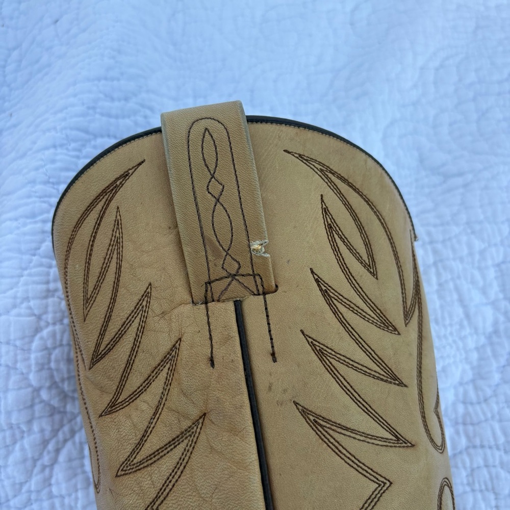 Dan Post Western Cowboy Boots | Leather | Vintage | Sz 6.5 - Picture 6 of 16